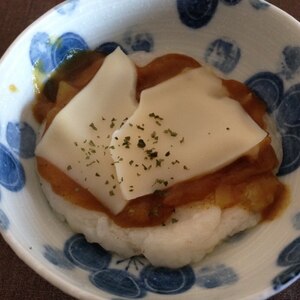 のび～る♪餅カレーグラタン